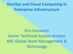 DevOps and Cloud Computing in Enterprise Infrastructure