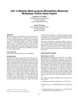 JOT: A Modular Multi-purpose Minimalistic - Videojogos 2016