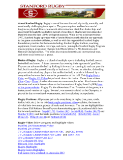 Learn more about Stanford Rugby and see videos to rules, basics