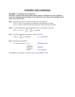 Probability with Combinations