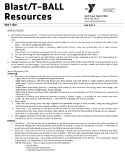 Blast/T-BALL Resources - YMCA of Greater Richmond