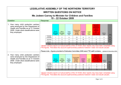 ministerial questions relating to children`s commissioner`s report
