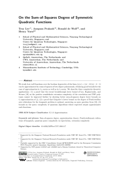 On the Sum-of-Squares Degree of Symmetric Quadratic Functions