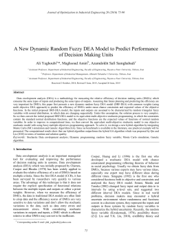 A New Dynamic Random Fuzzy DEA Model to Predict Performance