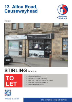 TO LET - Graham + Sibbald