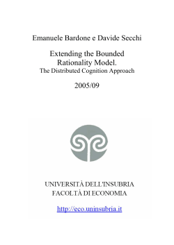 Extending the Bounded Rationality Model.