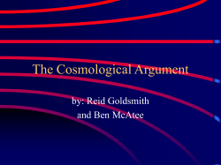 The Cosmological Argument