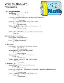 MEGA MATH GAMES