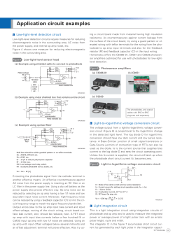 Si photodiode / Application circuit examples
