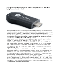 EZ Cast M2 Display Mirroring Miracast HDMI TV Dongle WiFi DLNA