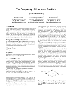 The Complexity of Pure Nash Equilibria