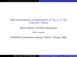 Non-perturbative computation of QCD in the 2