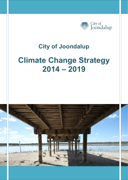 Climate Change Strategy 2014 – 2019