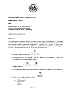 08-05-14 Addendum No. 1
