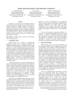 Mobile Agent Data Integrity Using Multi