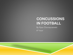 Concussions in Football - Rochester Community Schools