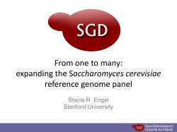 BiocurationTalk2016 - Saccharomyces Genome Database
