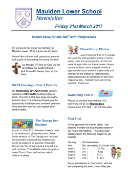 31st March 2017 - Maulden Lower School