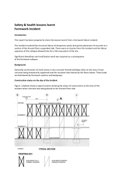 Formwork Incident