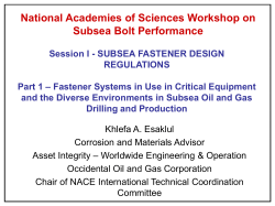 Presentation - National Academy of Sciences