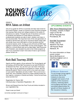 the Young Agents Newsletter