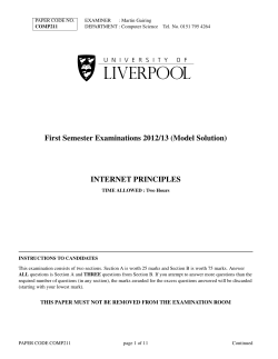 INTERNET PRINCIPLES - Department of Computer Science