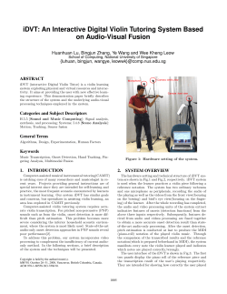 An Interactive Digital Violin Tutoring System Based on Audio