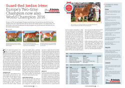 Europe`s Two-time Champion now also World