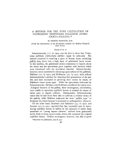 A method for the purecultivation of pathogenic Treponema pallidum