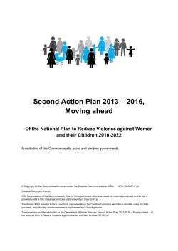 The Second Action Plan - Department of Social Services