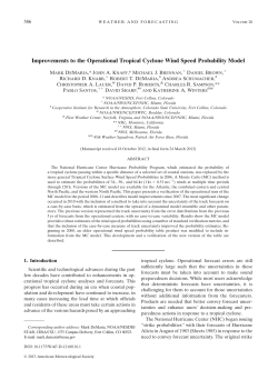 Improvements to the Operational Tropical Cyclone Wind Speed