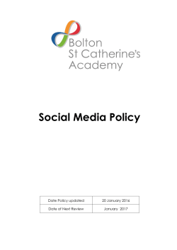Model social media policy for schools