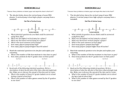 HOMEWORK S.A.2 **Answer these problems on binder paper and