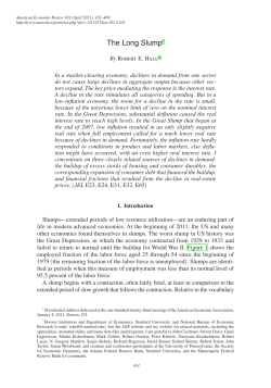 The Long Slump - Stanford University
