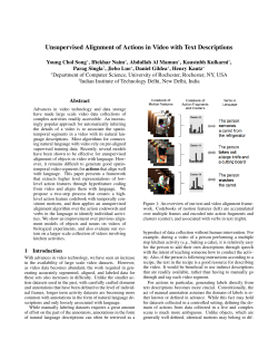 Unsupervised Alignment of Actions in Video with