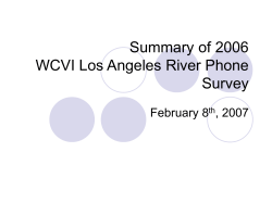 2006 los angeles river powerpoint - The William C. Velasquez Institute