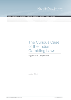 The Curious Case of the Indian Gambling Laws