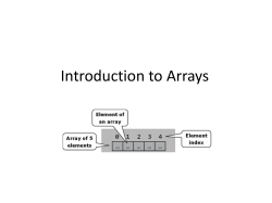 arrays