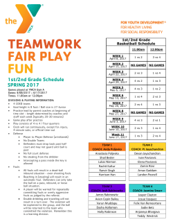 TEAMWORK FAIR PLAY FUN - Princeton Family YMCA