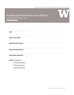 Professional/Technical Non-Clinical (MS Word) - UW HR