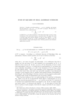 SUMS OF SQUARES ON REAL ALGEBRAIC SURFACES