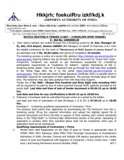 - Airports Authority of India