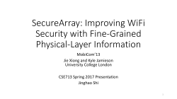 SecureArray: Improving WiFi Security with Fine