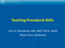 Teaching Procedural Skills