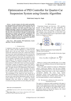 Optimization of PID Controller for Quarter-Car Suspension