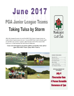 After the inaugural season in 2016 the MGC PGA Junior League