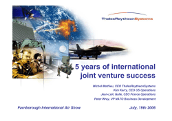 5 years of international joint venture success