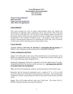 ECON 2106: Principles of Microeconomics