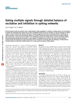 Gating multiple signals through detailed balance of excitation and