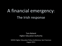 Higher Ed Strategy - SHEEO`s Website Archive